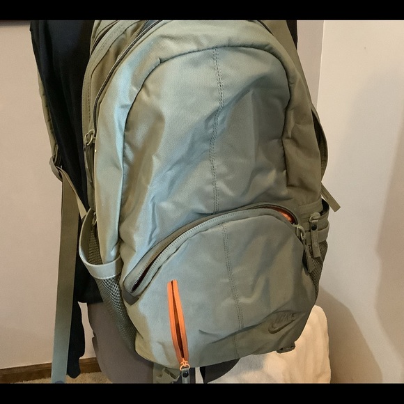 Nike Khaki and Orange Backpack adult size